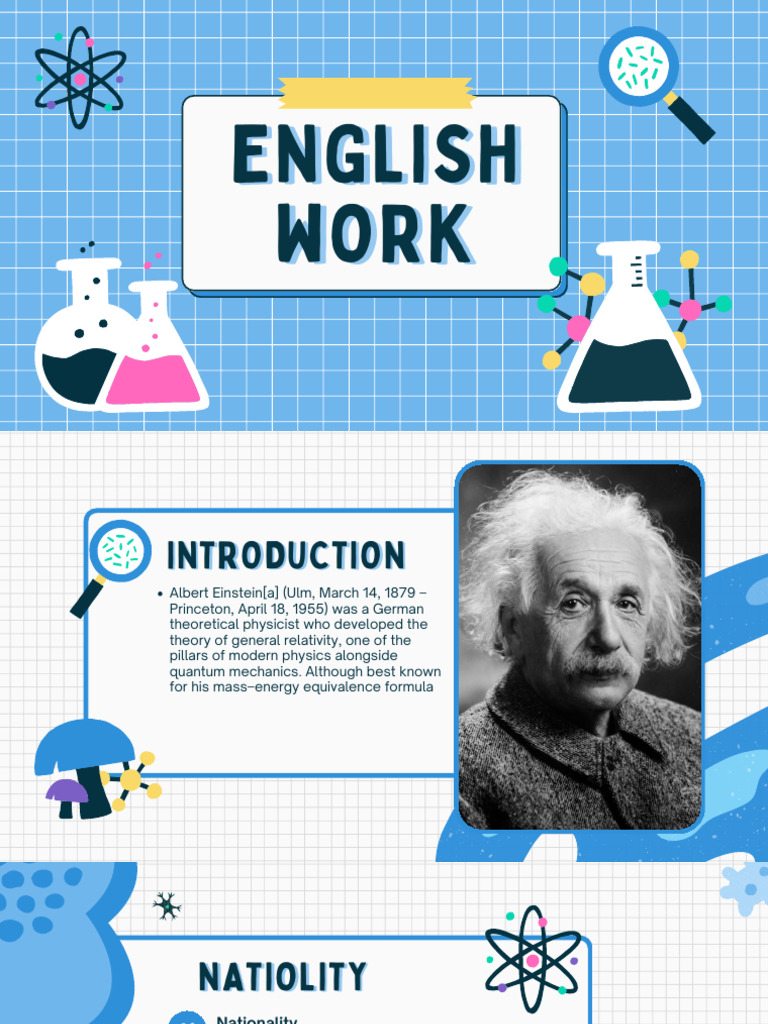 Blue and White Doodle Playful Science Project Presentation | PDF