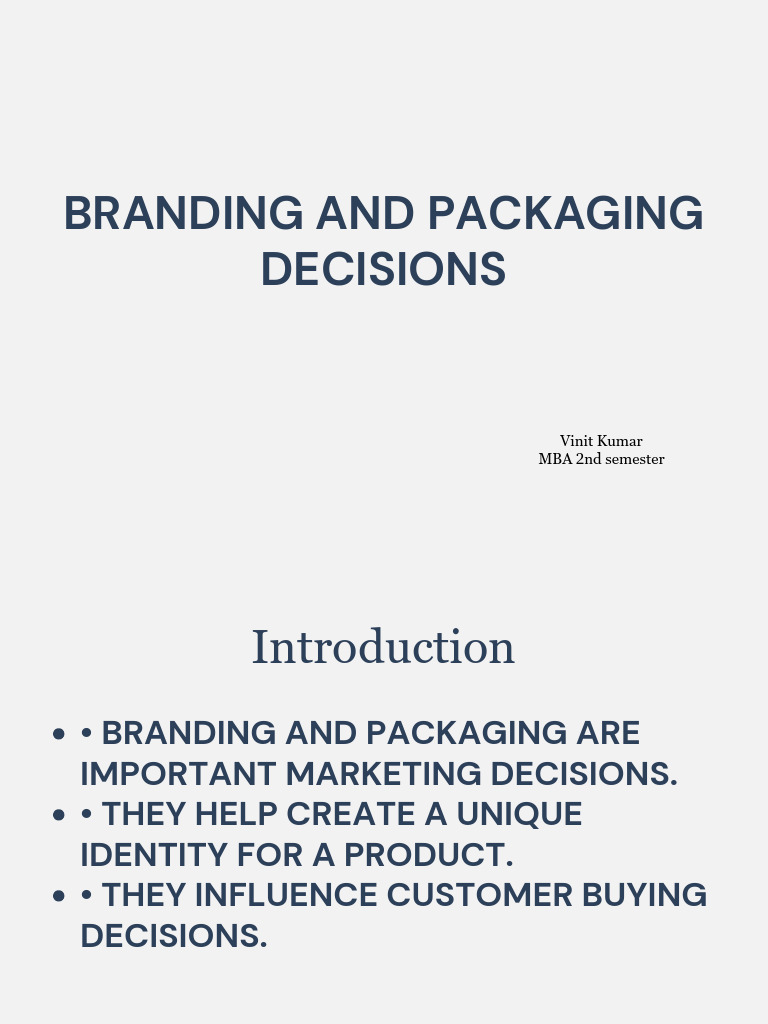 Branding Packaging Decisions MBA PPT-1.pptx 20260313 201054 0000 | PDF