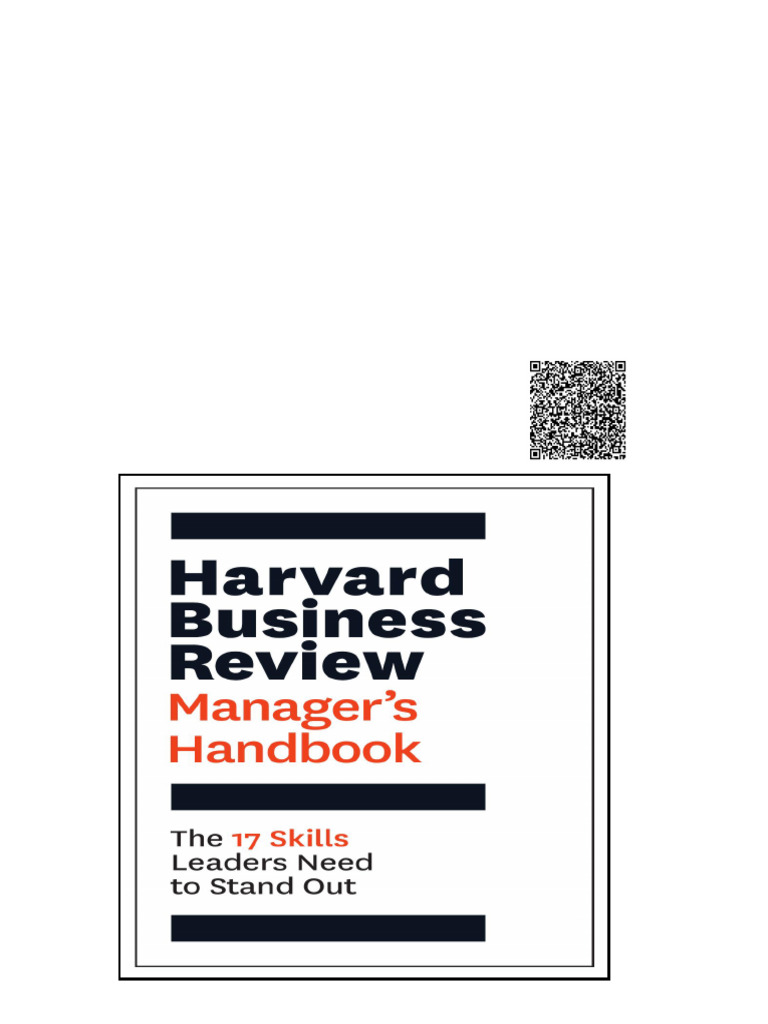 Harvard Business Review Manager's Handbook The 17 Skills Leaders Need ...
