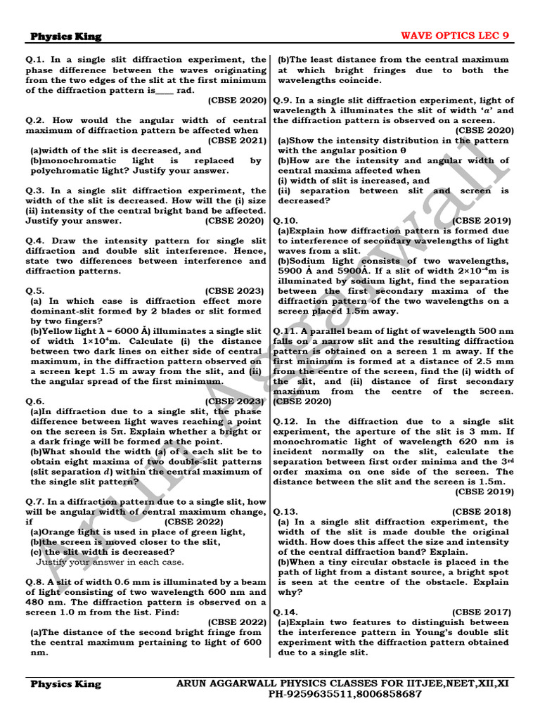 DOC-20260124-WA0025_260131_133745 | PDF | Diffraction | Wavelength