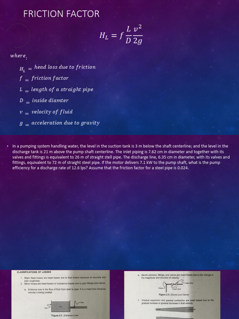 E1 Friction Factor | PDF