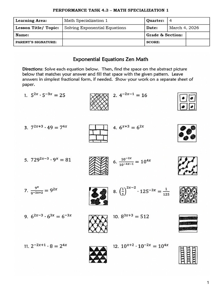 Performance Task 4.3 Math Specialization i | PDF