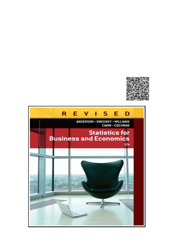 Statistics For Business & Economics Revised 12th David R. Anderson Wei ...
