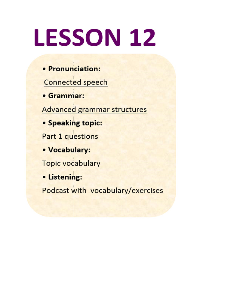 LESSON 12 | PDF