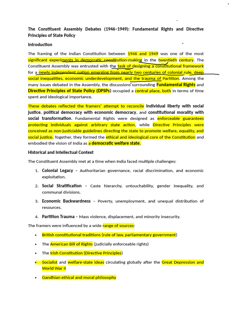 The Constituent Assembly Debates 2 | PDF | Human Rights | Social Equality