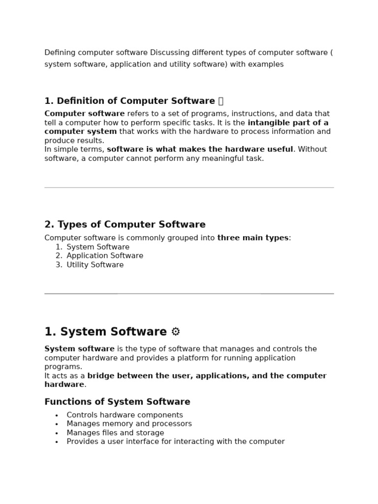 Software Notes for Form 1 | PDF | Antivirus Software | Application Software