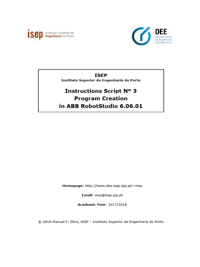 Instructions Script 03 Program Creation | PDF | Shape | Curve