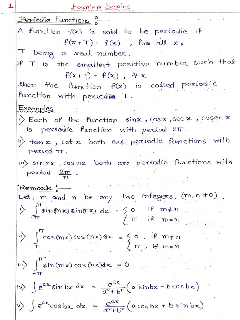 Integral Transform Note-1 | PDF