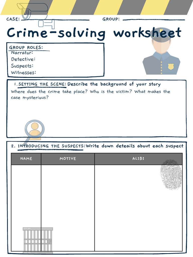 Crime Solving Worksheet | PDF