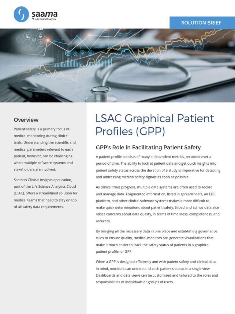 Saama LSAC Graphical Patient Profiles Solution Brief | PDF | Computing ...