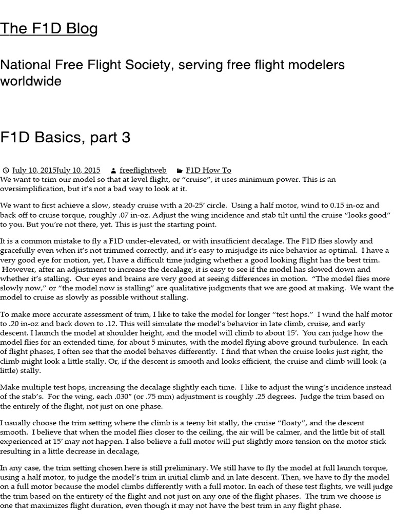 F1D Basics 3 | PDF