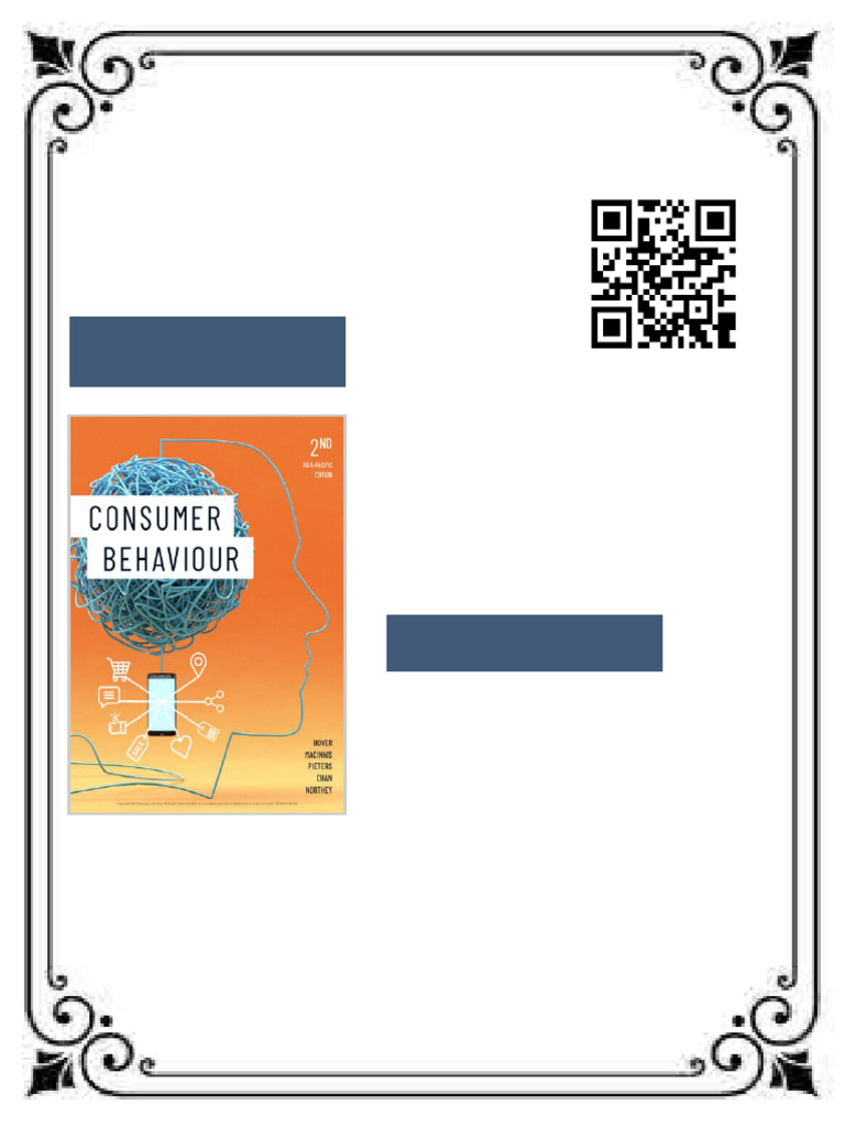 Consumer Behaviour 2nd Edition Chan Ebook Nonstop Access | PDF