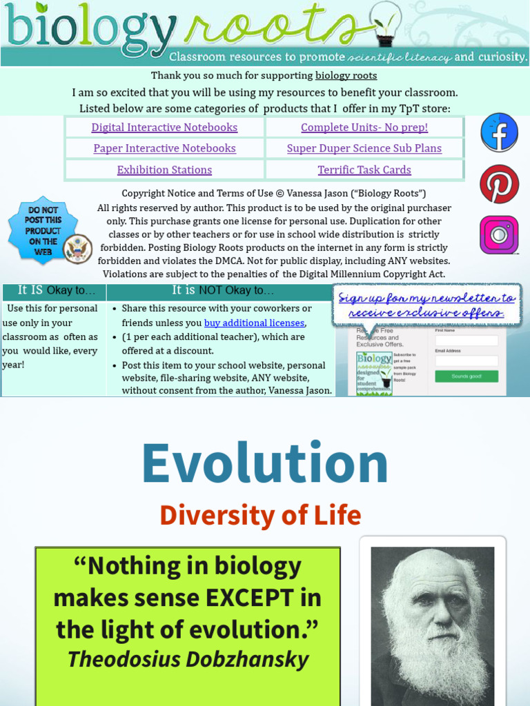Evolution and Natural Selection.pptx | PDF | Natural Selection | Evolution