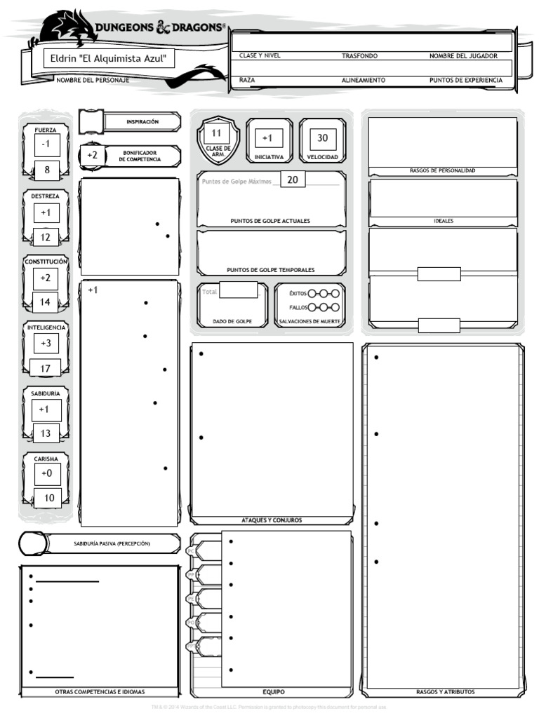 DND Eldrin El Alquimista Azul | PDF | Alquimia