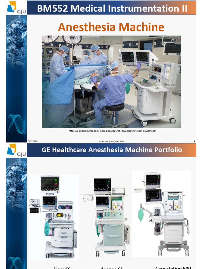 Anesthesia Machines Slides | PDF | Anesthesia | Evaporation