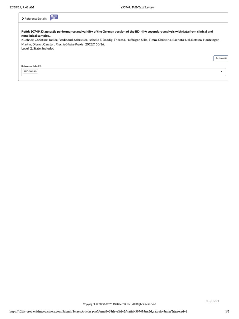 Sample Full-Text Review | PDF | Diagnostic And Statistical Manual Of ...