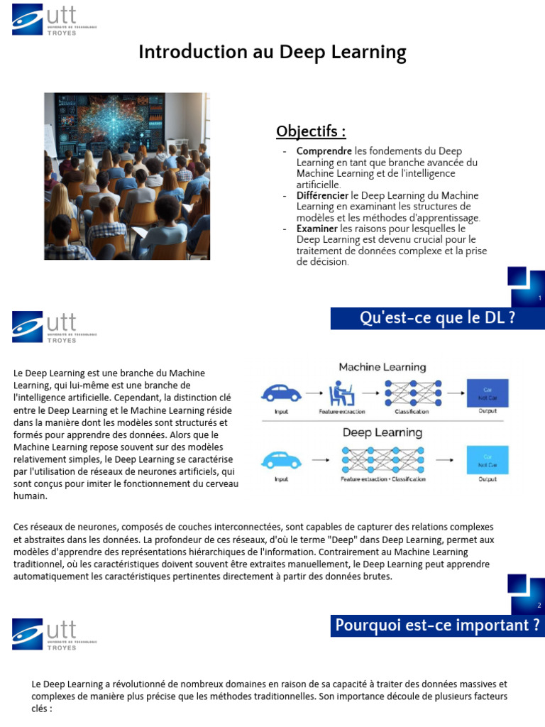 Introduction Au Deep Learning | PDF | Apprentissage automatique ...