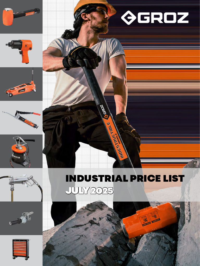 GROZ Industrial Price List-2025email | PDF | Hammer | Mechanical ...