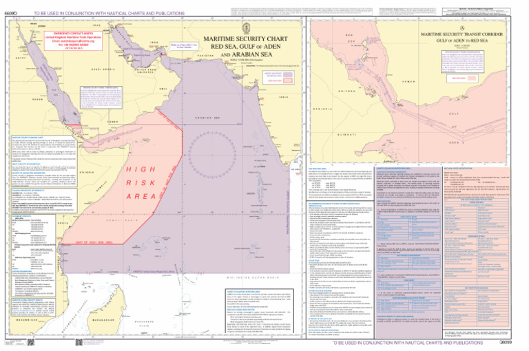 Maritime Security Charts (Red Sea & GOA) Q6099_A4 | PDF