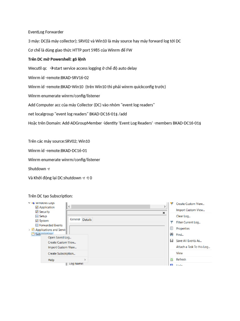 EventLog Forwarder | PDF