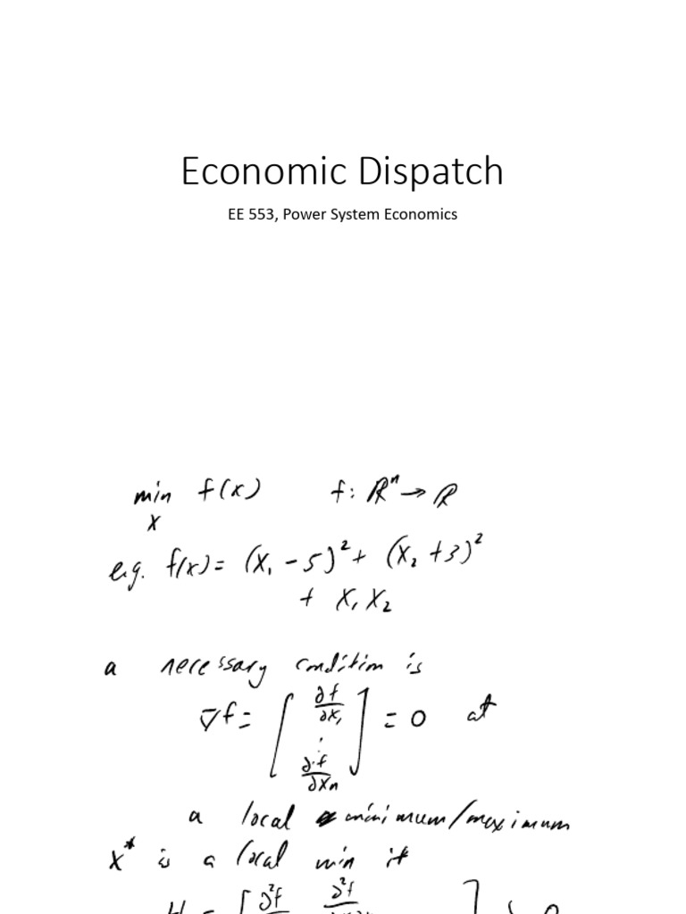 4 Economic Dispatch Class | PDF | Mathematical Optimization ...