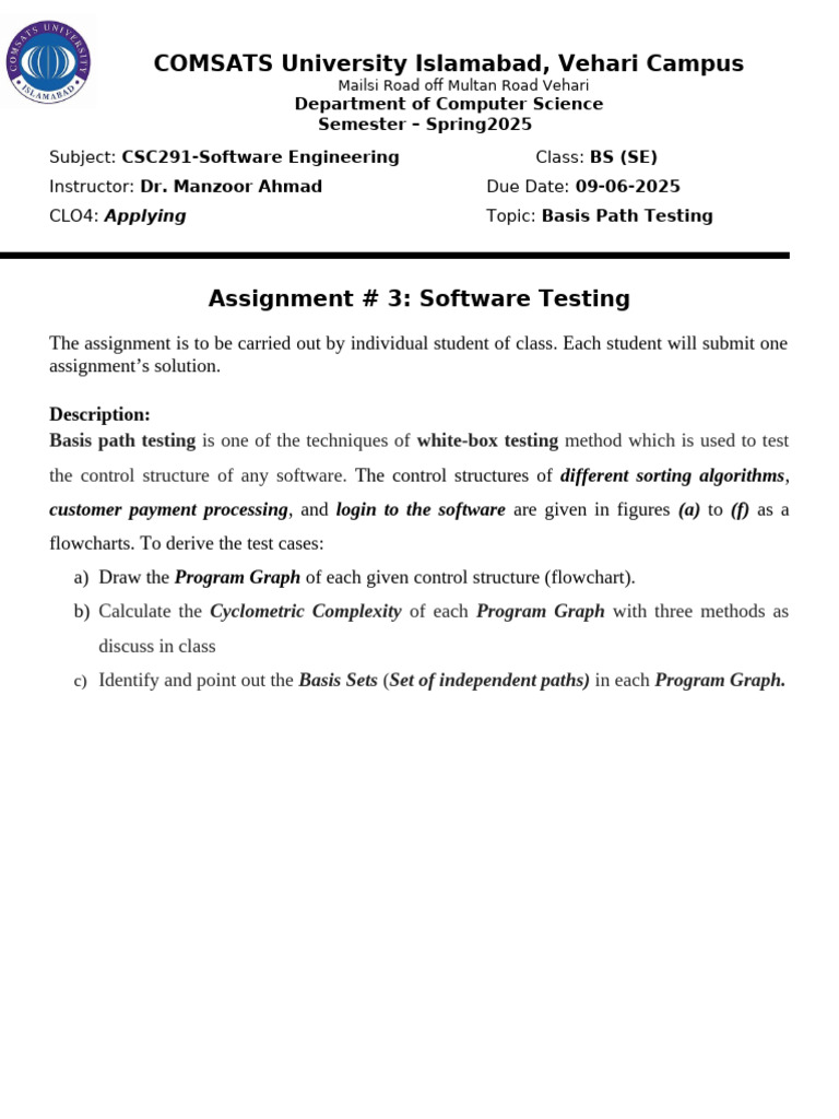 Assignment 3 - Software Testing | PDF