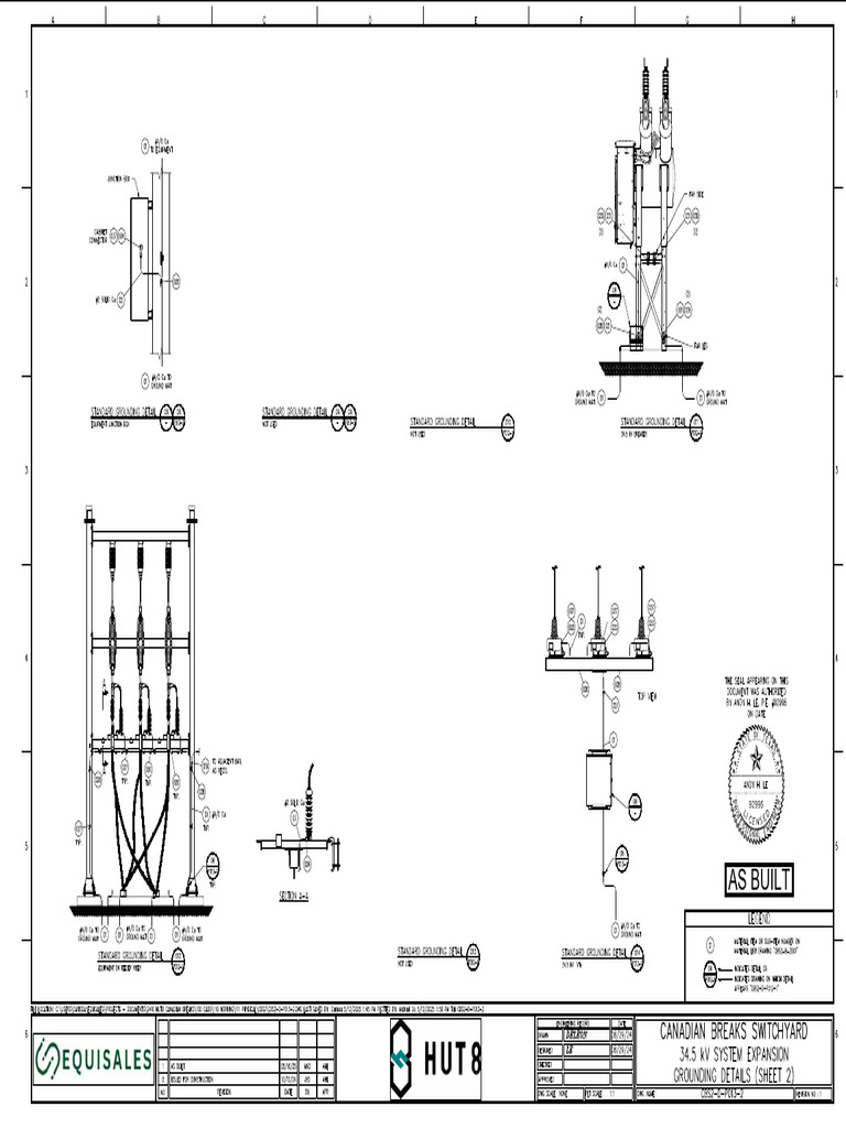 Feeder Riser Structure Grounding Details | PDF