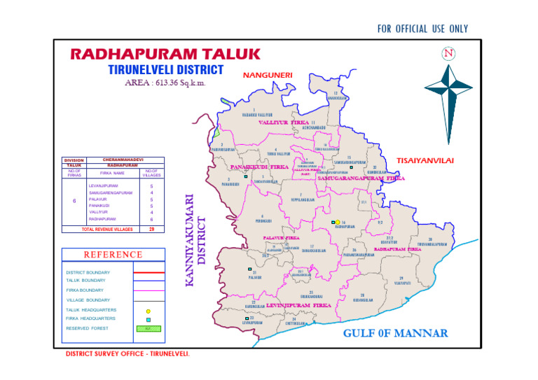 Radhapuram Village Map | PDF