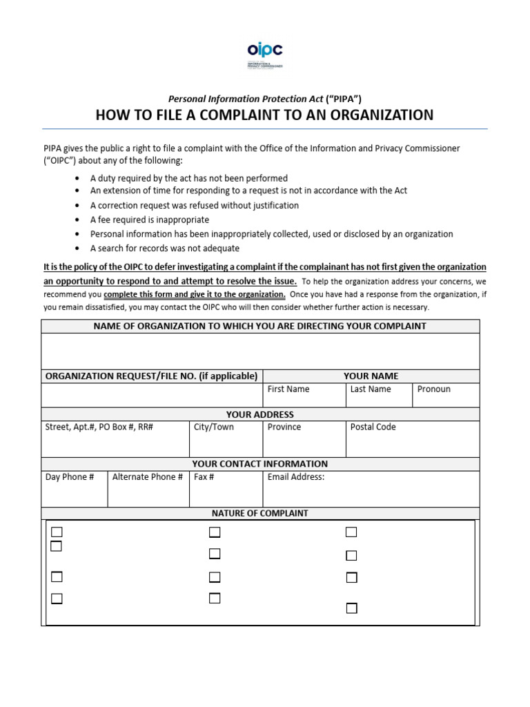 How to File Complaint Organization Filled | PDF | Complaint | Justice