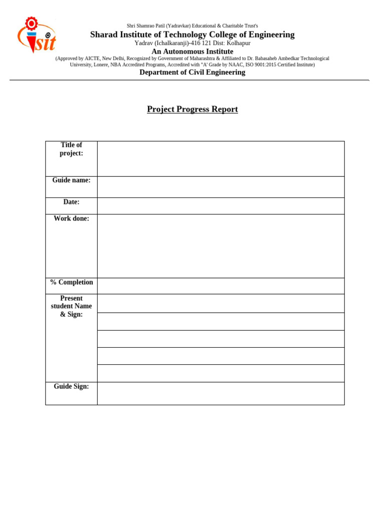 Project Progress Report | PDF