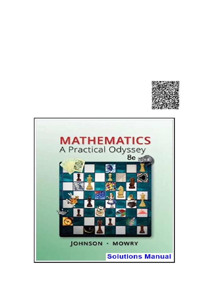 Mathematics A Practical Odyssey 8th Edition Johnson Solutions Manual ...