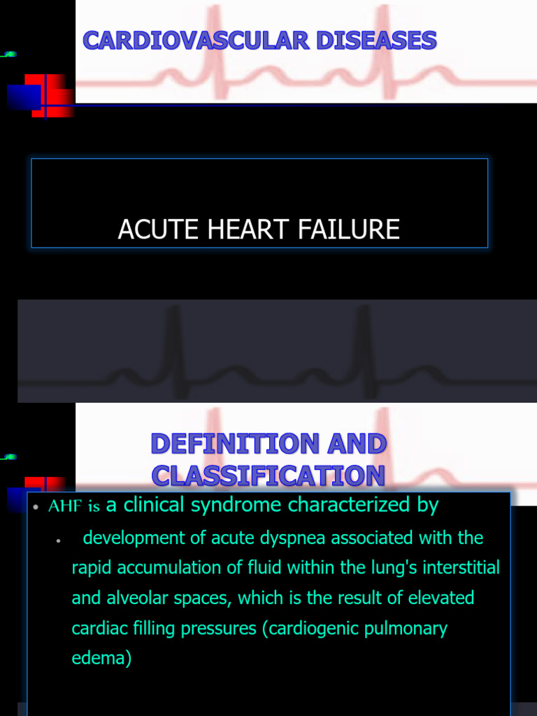4..acute Heart Failure and Cardiogenic Shock | PDF | Heart Failure | Heart