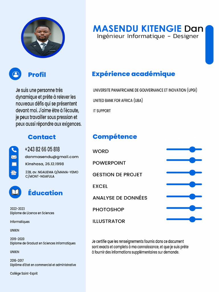 CV Dan Daniel Copie | PDF