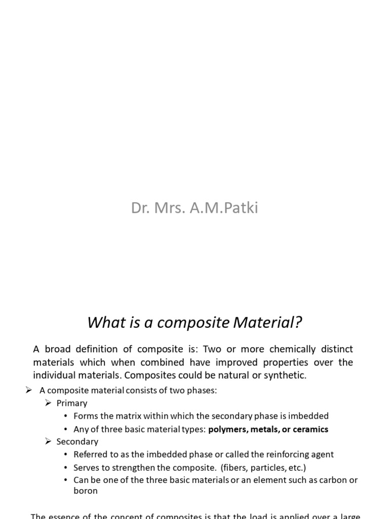 Unit 6 Composite Materials | PDF | Composite Material | Fibers