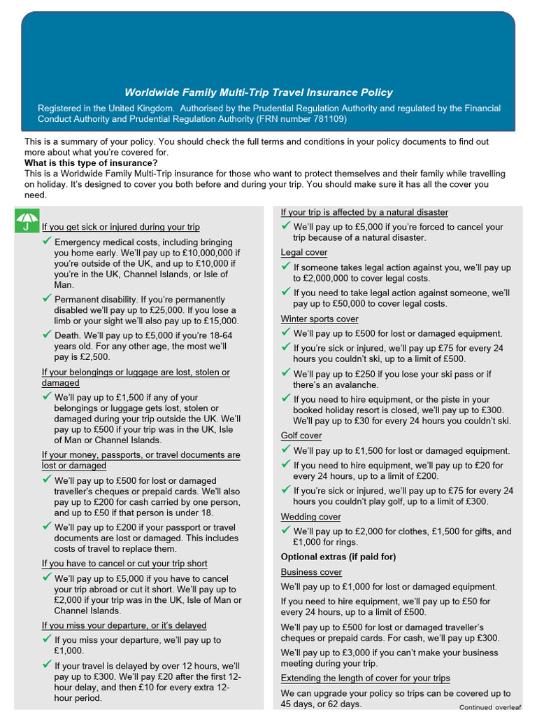 Club M Insurance Product Information Document | PDF | Insurance ...