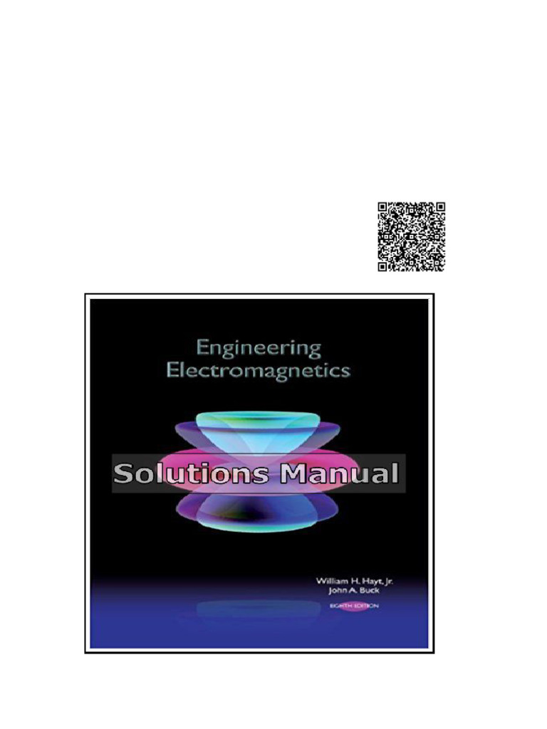 Engineering Electromagnetics 8th Edition Hayt Solutions Manual | PDF ...
