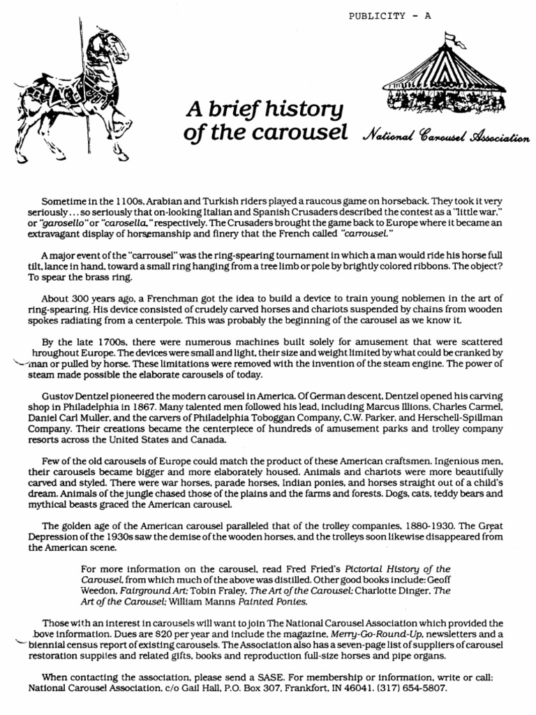ABriefHistoryOfTheCarousel - NCA Carousel Resource Guide005 | PDF ...