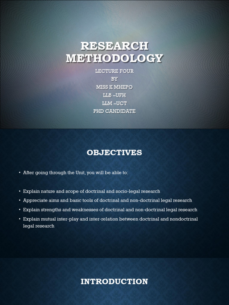 Research Methodology Lecture 5 | PDF