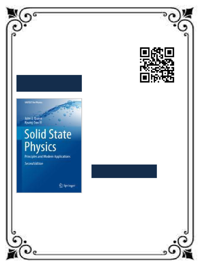 Solid State Physics: Principles and Modern Applications 2nd Edition ...