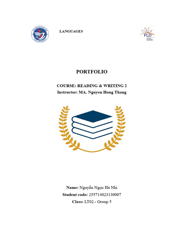 Portfolio RW2 NguyenNgocHaNhi G5 LT02 | PDF | Learning | Clause