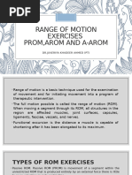Active Range of Motion (AROM) Exercises Guide | PDF | Skeletal Muscle ...