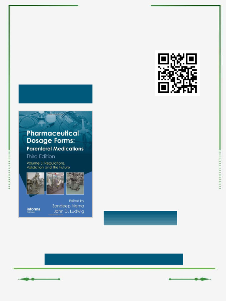 Pharmaceutical Dosage Forms Parenteral Medications Third Edition Vol 3 ...