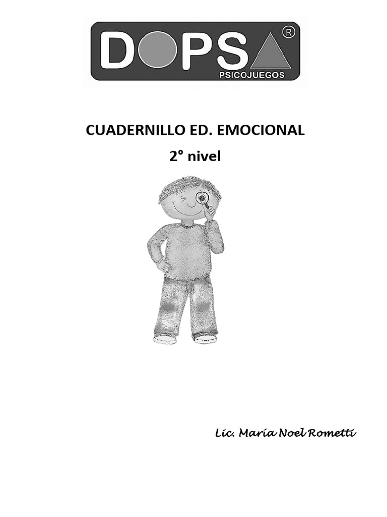 CUADERNILLO ED. EMOCIONAL 2Â° Nivel | PDF | Las emociones | Sicología