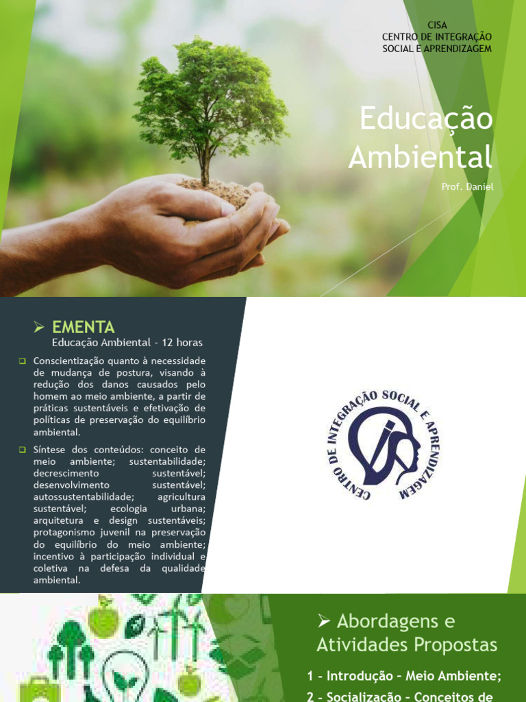 APRESENTAÇÃO - Educação Ambiental | PDF | Ambiente natural ...
