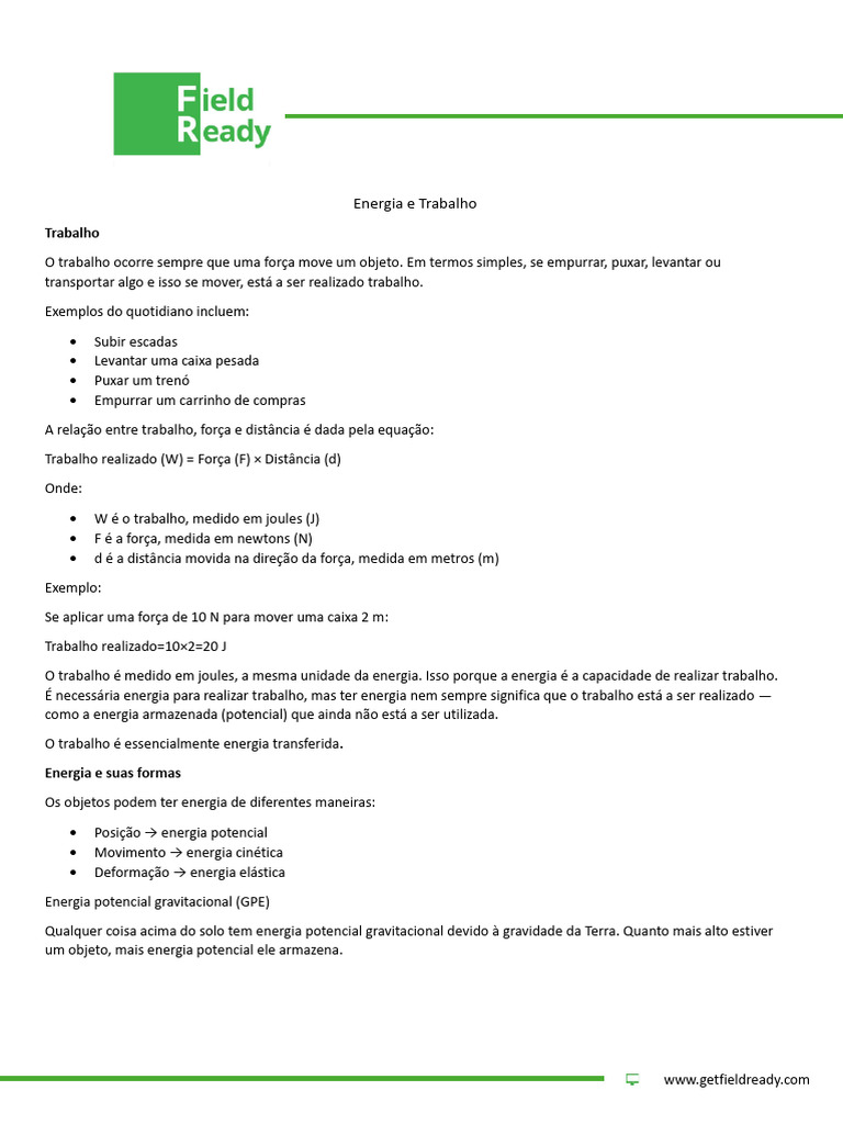 Mech Principles STEP 3 PDF Energy (Portuguese) | PDF | Energia ...