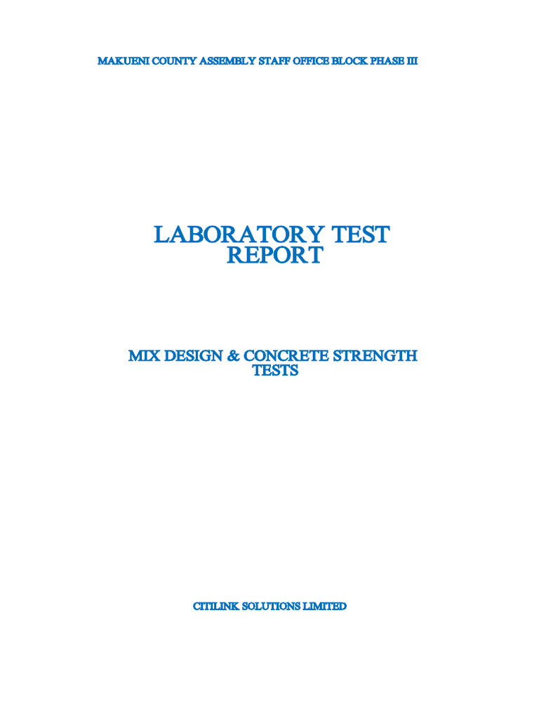 Lab Test Reports | PDF