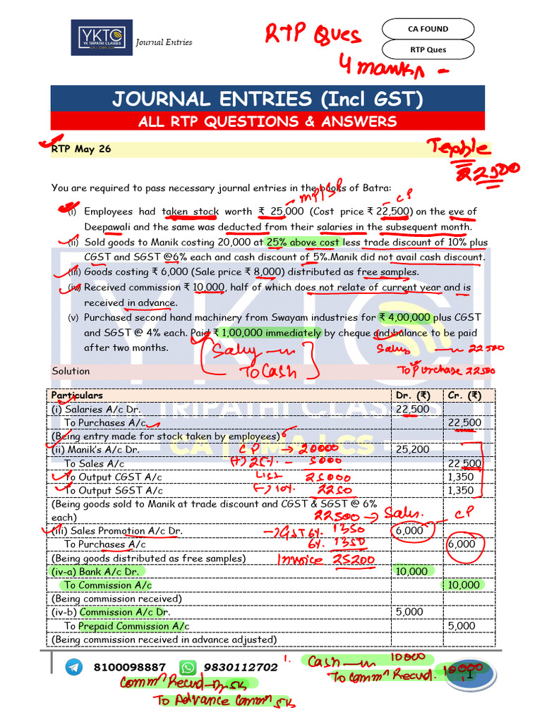 01 Journal Rtp Ques | PDF | Business | Business Economics