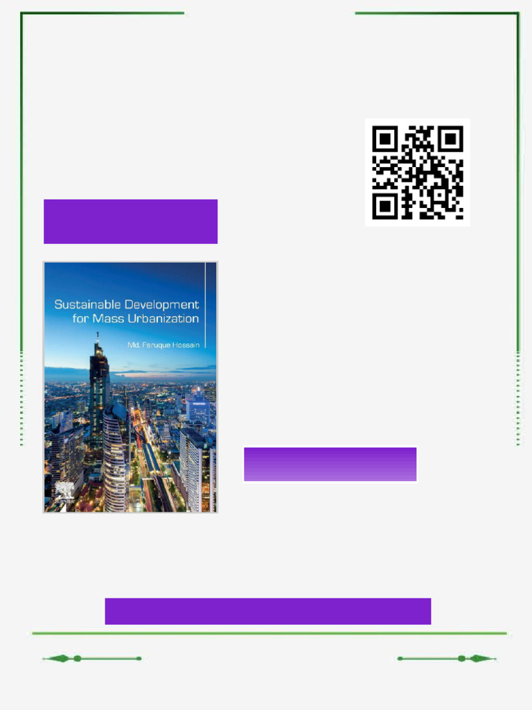 Sustainable Development for Mass Urbanization 1st Edition Md. Faruque ...