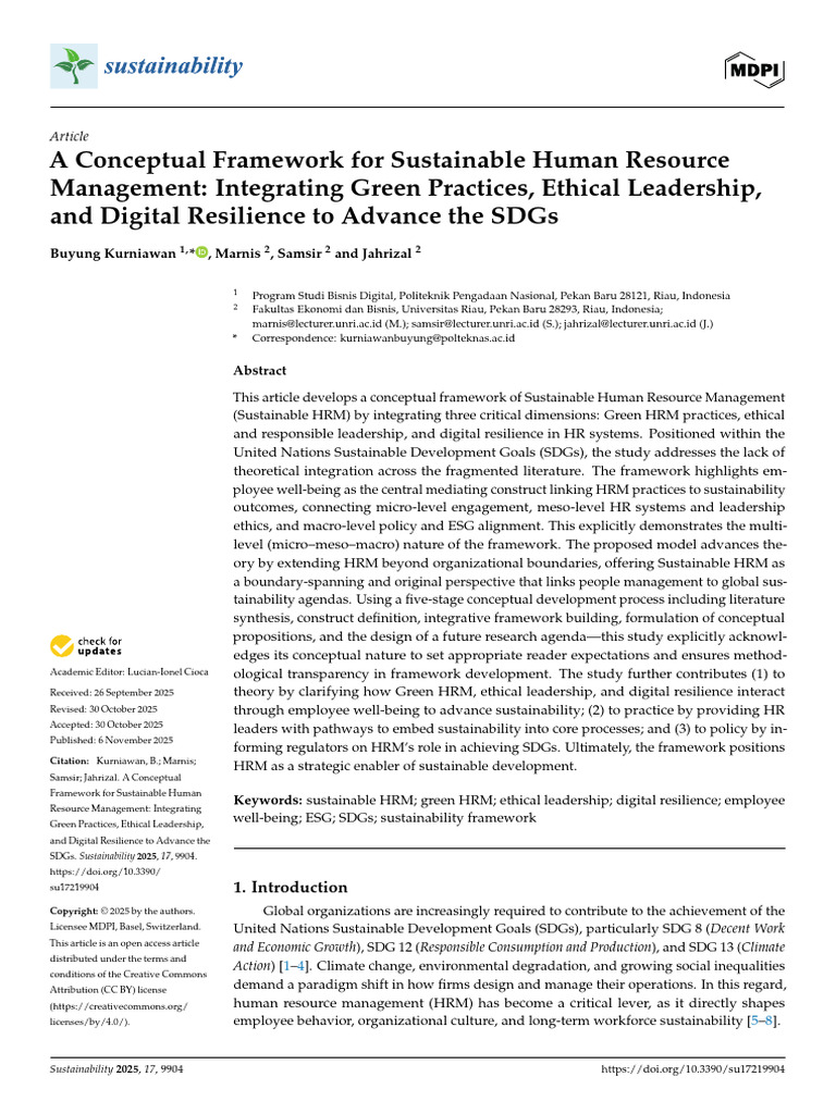 Buyung Kurniawan 2025 - A Conceptual Framework for Sustainable Human ...