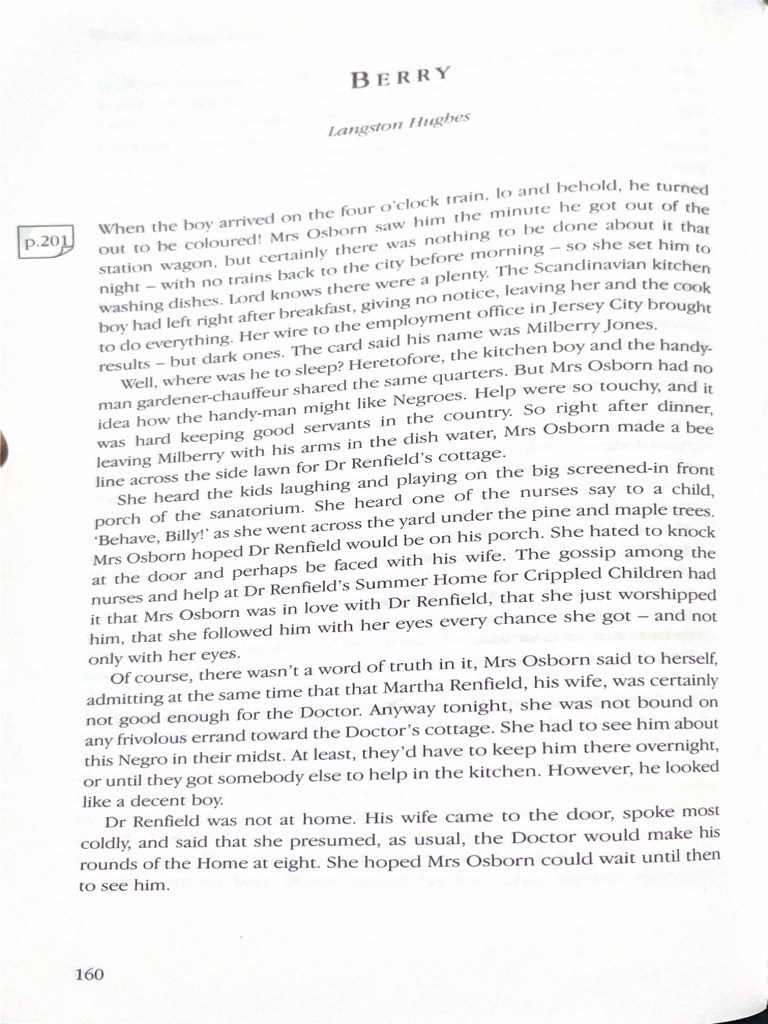 Langston Hughes BERRY | PDF